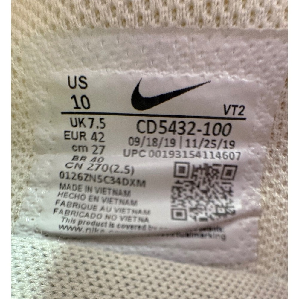 Nike Air Max Excee Running Shoes Low Top Comfort Sneakers White Pink Size 7 - Picture 9 of 10